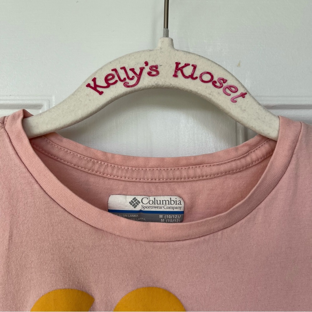 •Columbia• Girls Outdoors Themed Tee - Size Medium (10-12) - Picture 3 of 7